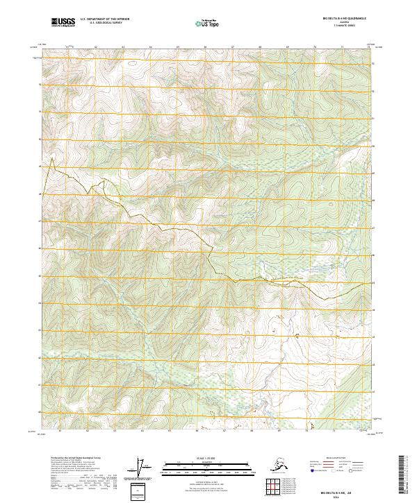 2024 Map of Big Delta B-4 NE, 2024 Print
