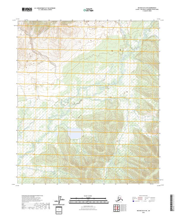USGS Topographic Map – Big Delta B-4 SE