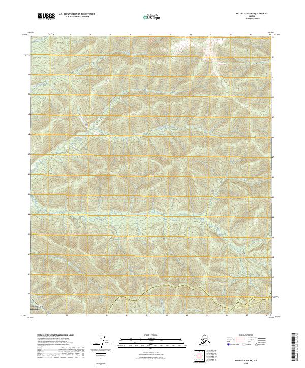 2024 Map of Big Delta B-5 NE, 2024 Print