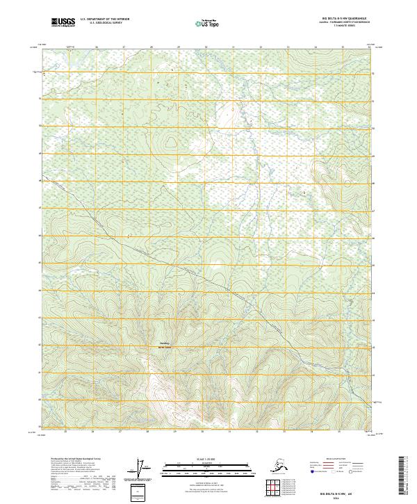 USGS Topographic Map – Big Delta B-5 NW