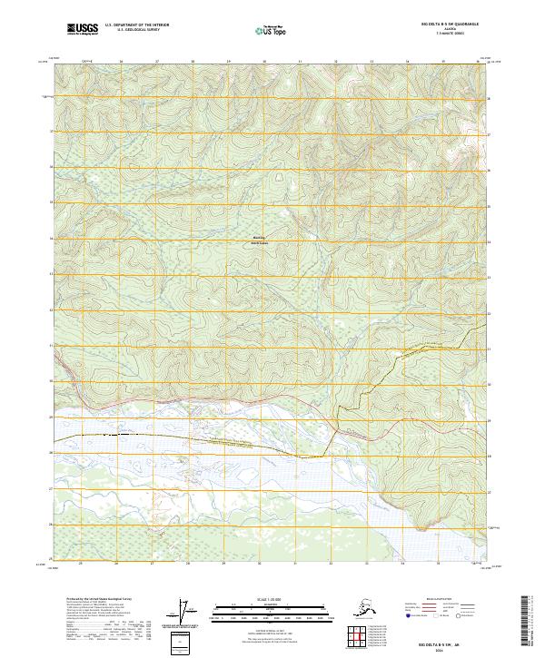 USGS Topographic Map – Big Delta B-5 SW