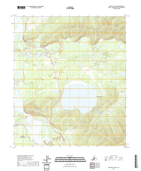 USGS Topographic Map – Big Delta B-6 NW