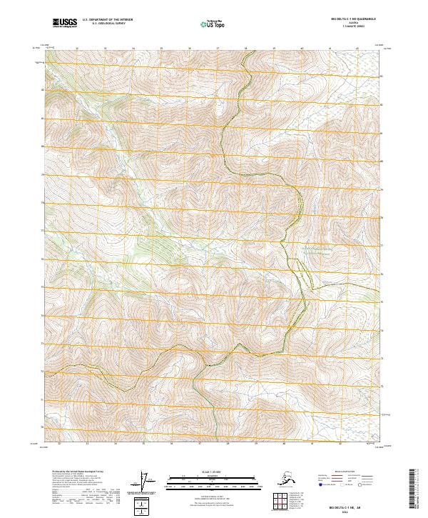 2024 Map of Big Delta C-1 NE, 2024 Print