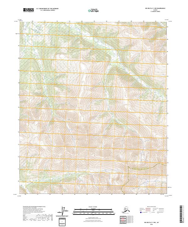 USGS Topographic Map – Big Delta C-1 NW