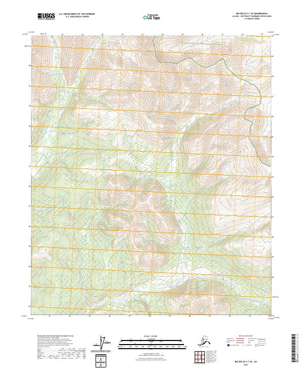 2024 Map of Big Delta C-1 SE, 2024 Print
