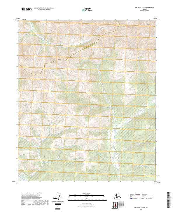 USGS Topographic Map – Big Delta C-1 SW