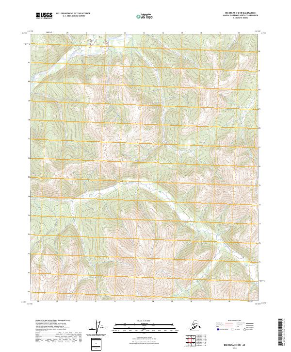2024 Map of Big Delta C-2 NE, 2024 Print
