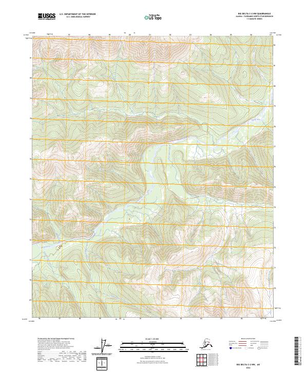 USGS Topographic Map – Big Delta C-2 NW