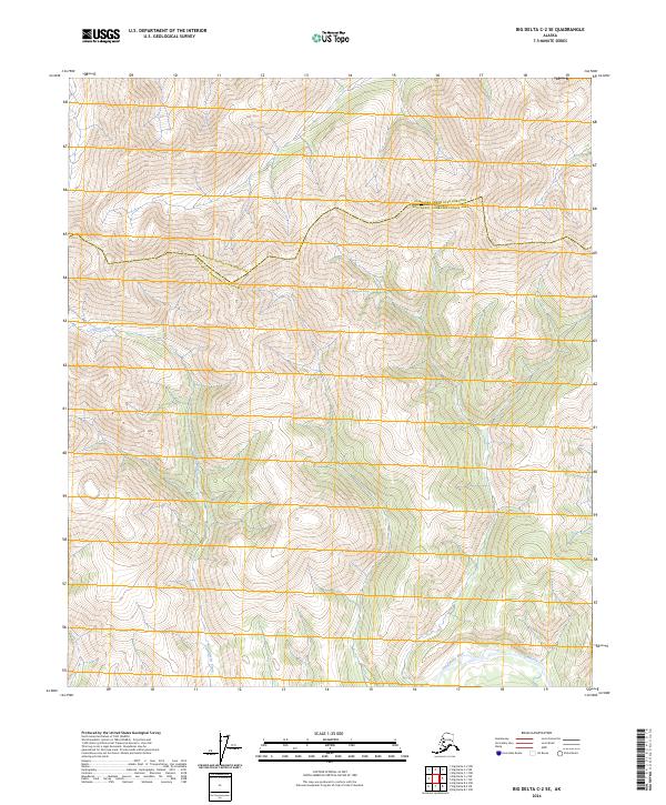 2024 Map of Big Delta C-2 SE, 2024 Print