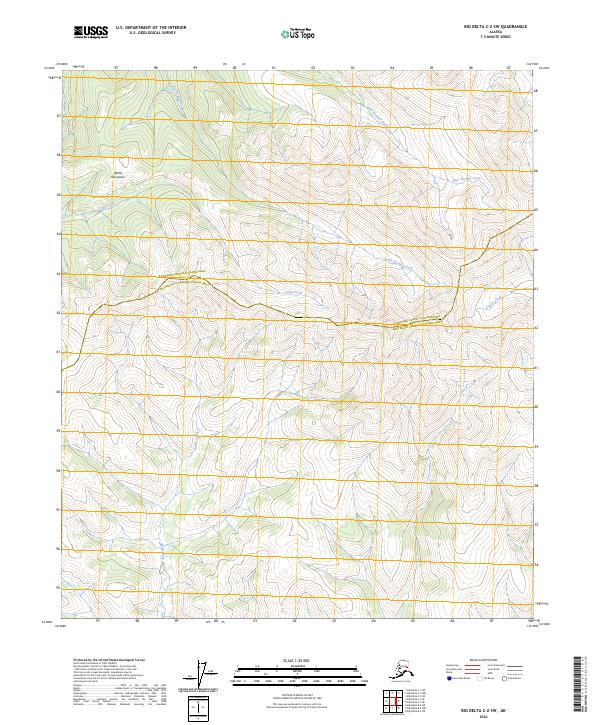 2024 Map of Big Delta C-2 SW, 2024 Print