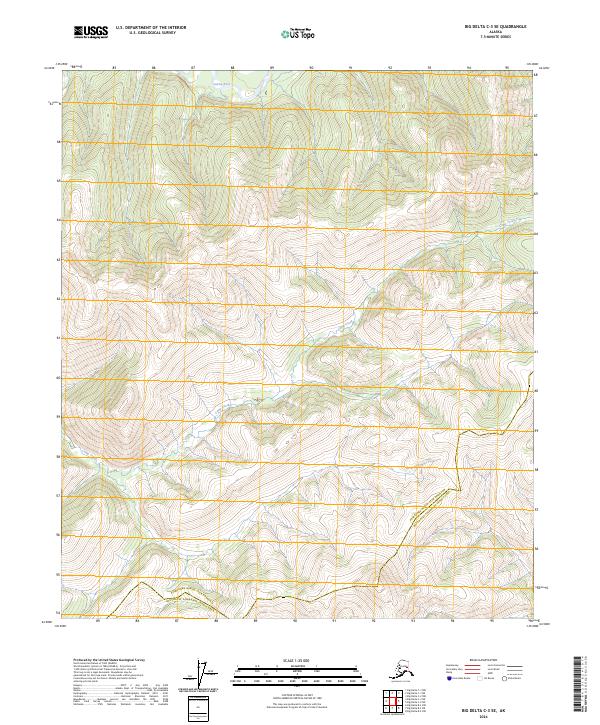 2024 Map of Big Delta C-3 SE, 2024 Print