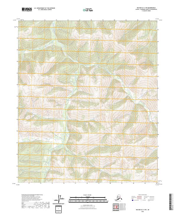 USGS Topographic Map – Big Delta C-3 SW