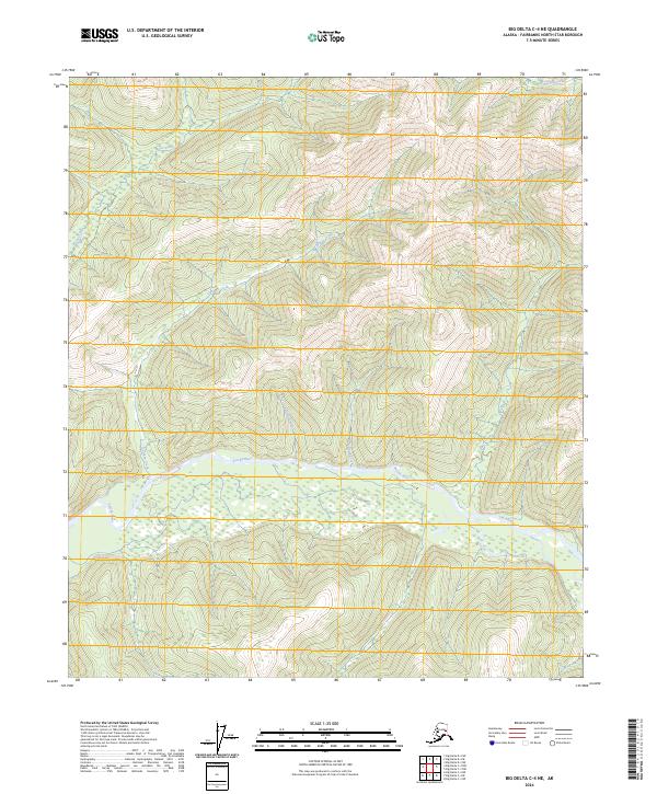 USGS Topographic Map – Big Delta C-4 NE