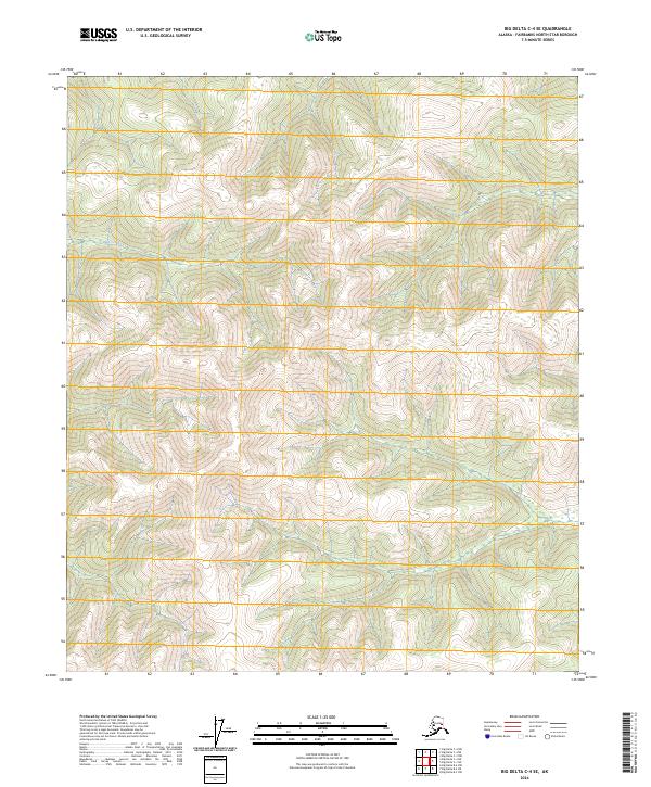 2024 Map of Big Delta C-4 SE, 2024 Print