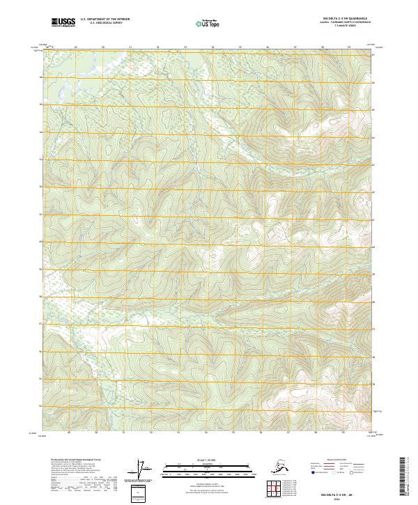 2024 Map of Big Delta C-4 SW, 2024 Print
