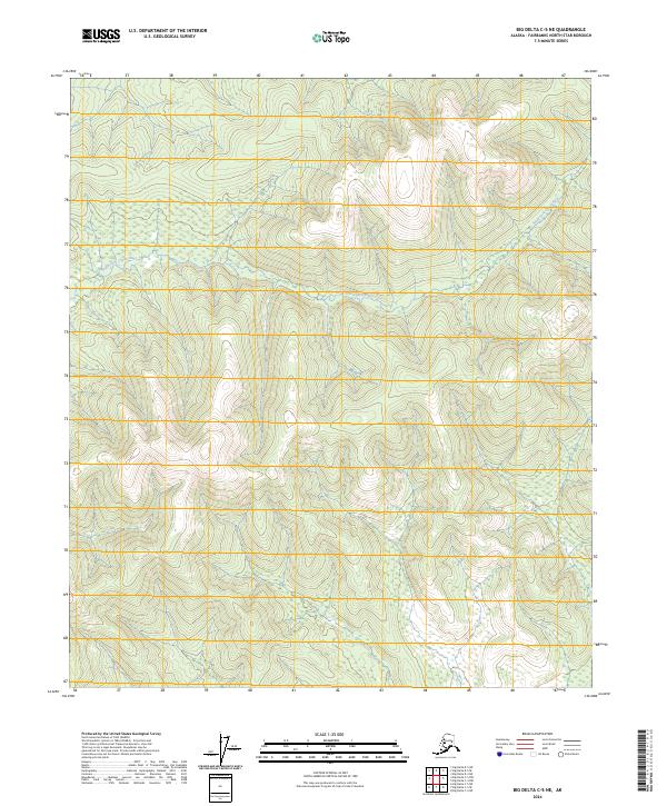 2024 Map of Big Delta C-5 NE, 2024 Print