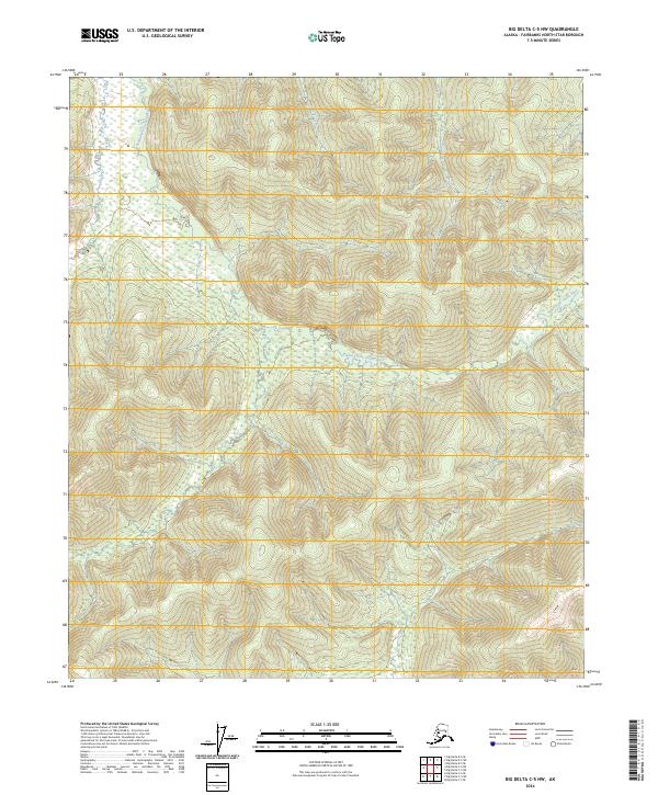 USGS Topographic Map – Big Delta C-5 NW