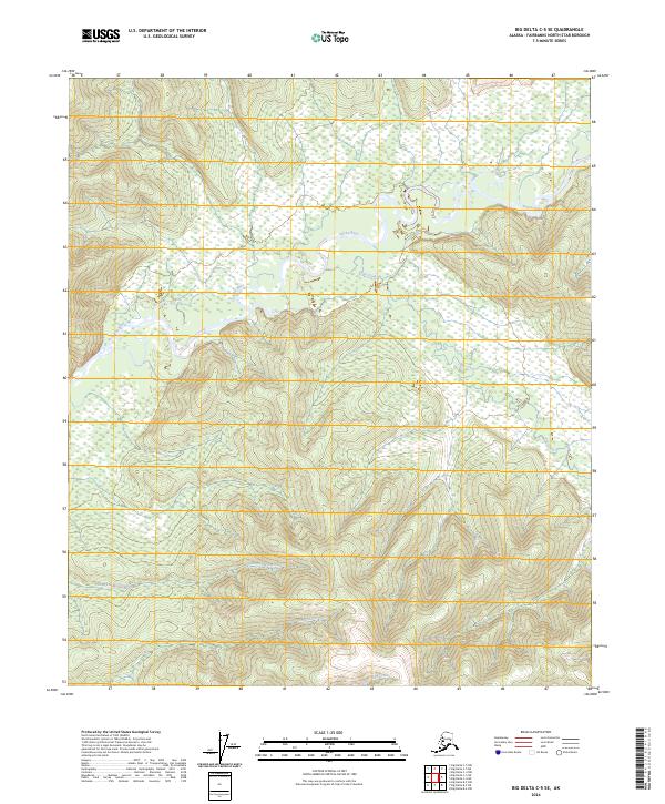USGS Topographic Map – Big Delta C-5 SE