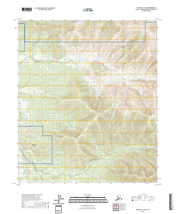 2024 Map of Big Delta C-6 NW, 2024 Print