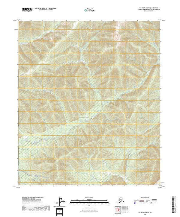 2024 Map of Big Delta C-6 SE, 2024 Print