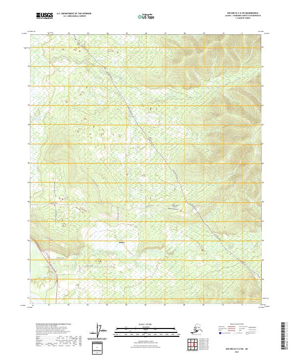USGS Topographic Map – Big Delta C-6 SW