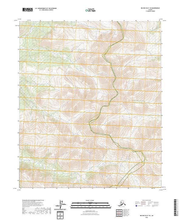 2024 Map of Big Delta D-1 SE, 2024 Print