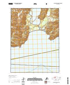 USGS Topographic Map – Blying Sound D-5 NW