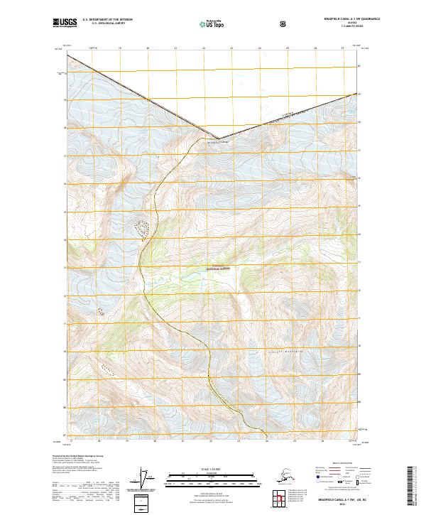 USGS Topographic Map – Bradfield Canal A-1 SW