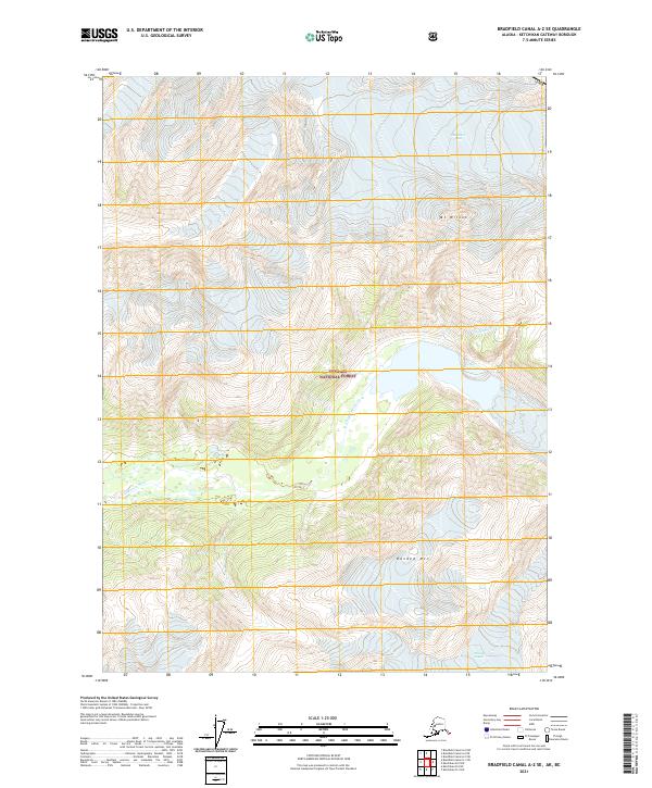USGS Topographic Map – Bradfield Canal A-2 SE