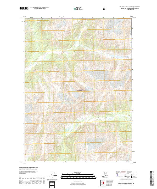 2021 Map of Bradfield Canal A-2 SW, 2021 Print