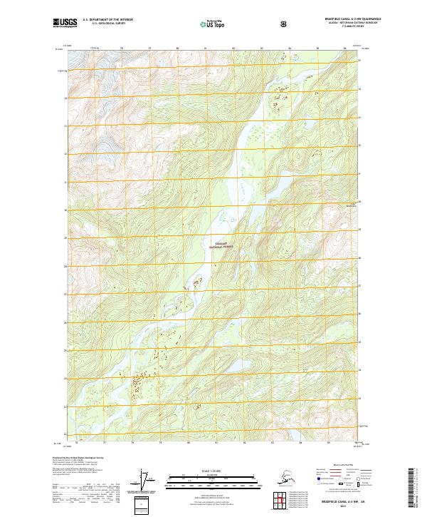 USGS Topographic Map – Bradfield Canal A-3 NW
