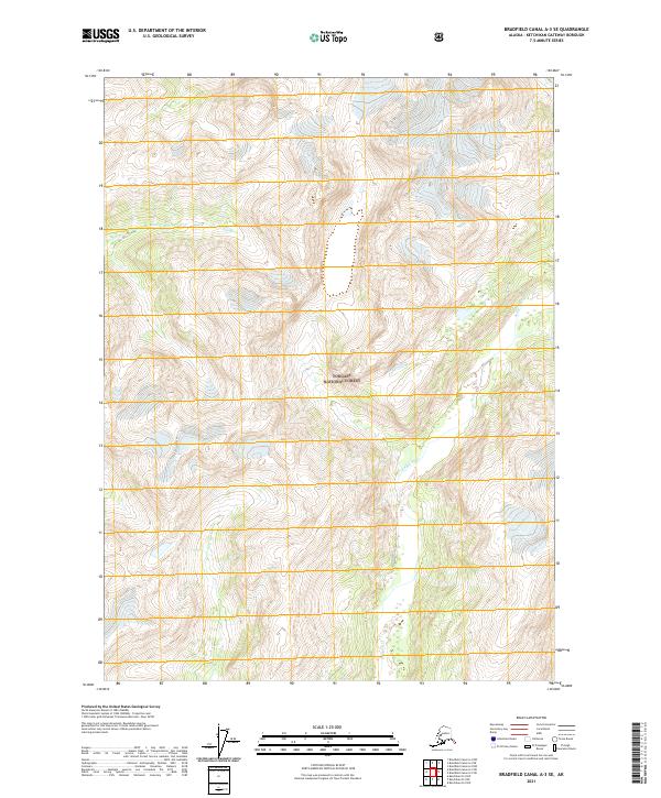 2021 Map of Bradfield Canal A-3 SE, 2021 Print