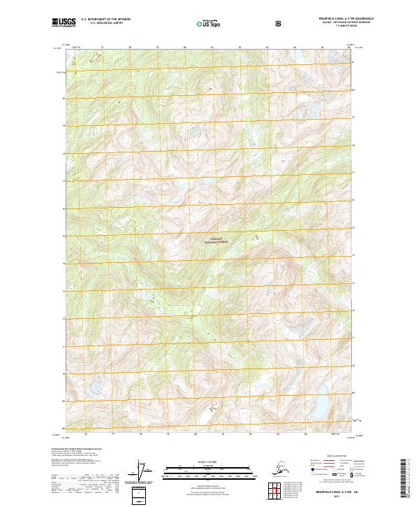 2021 Map of Bradfield Canal A-3 SW, 2021 Print