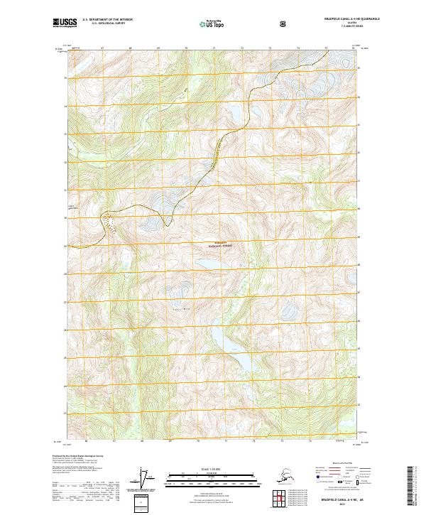 USGS Topographic Map – Bradfield Canal A-4 NE