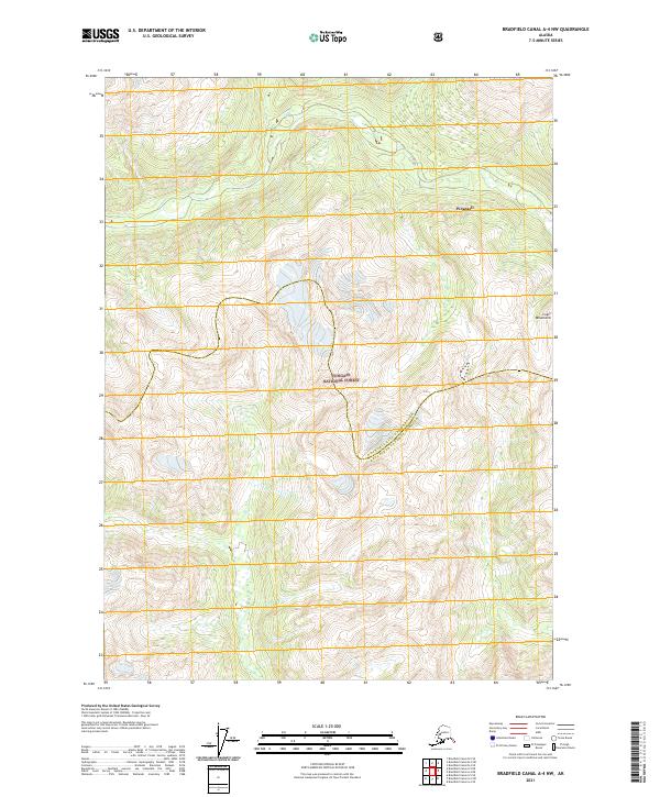 2021 Map of Bradfield Canal A-4 NW, 2021 Print