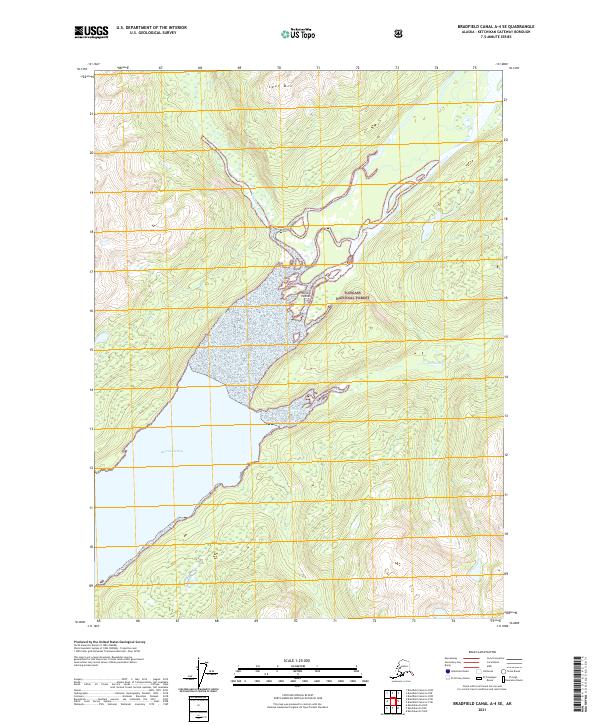 USGS Topographic Map – Bradfield Canal A-4 SE