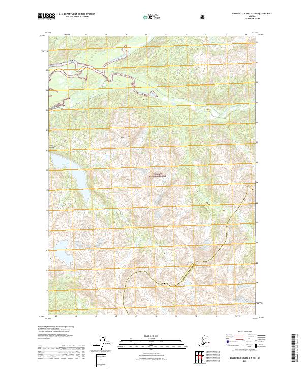 USGS Topographic Map – Bradfield Canal A-5 NE