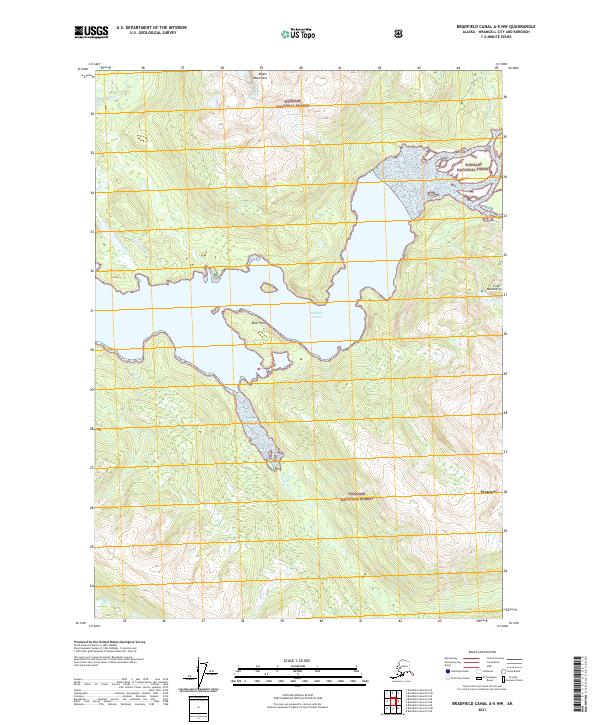 USGS Topographic Map – Bradfield Canal A-5 NW