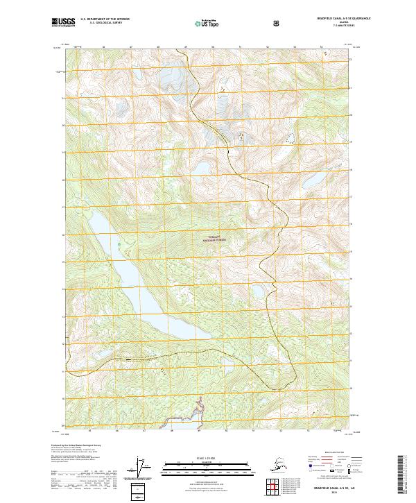 USGS Topographic Map – Bradfield Canal A-5 SE