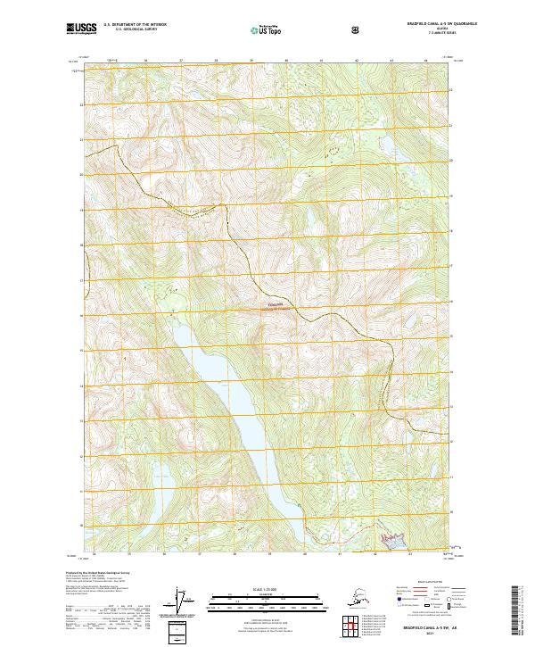 USGS Topographic Map – Bradfield Canal A-5 SW