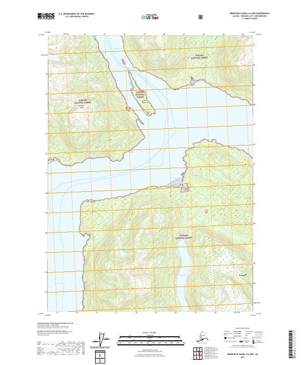 USGS Topographic Map – Bradfield Canal A-6 NW
