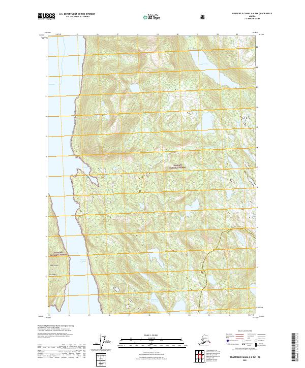 USGS Topographic Map – Bradfield Canal A-6 SW