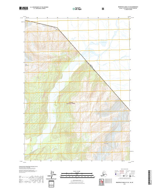 USGS Topographic Map – Bradfield Canal B-3 SE