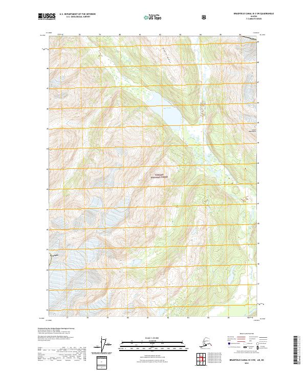 USGS Topographic Map – Bradfield Canal B-3 SW