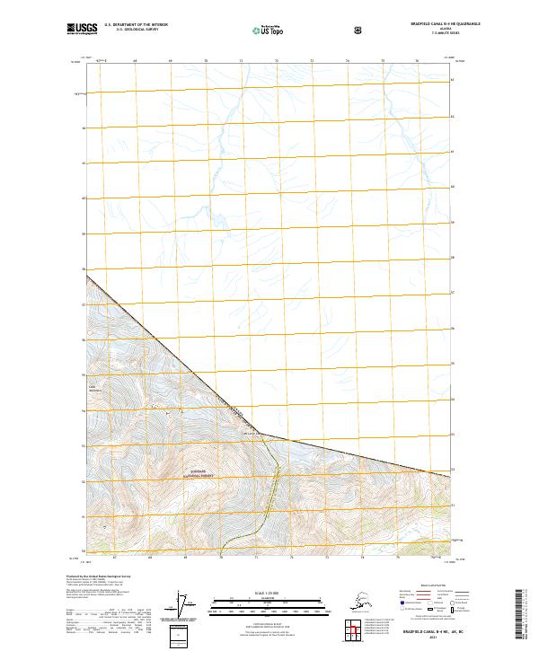 USGS Topographic Map – Bradfield Canal B-4 NE