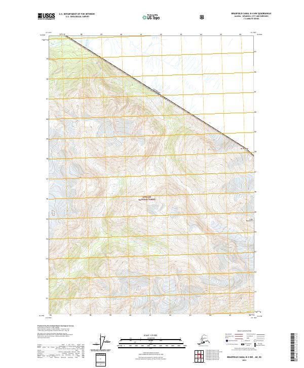 USGS Topographic Map – Bradfield Canal B-4 NW