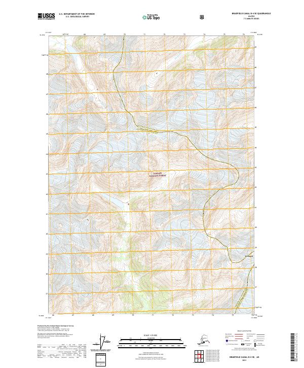 2021 Map of Bradfield Canal B-4 SE, 2021 Print