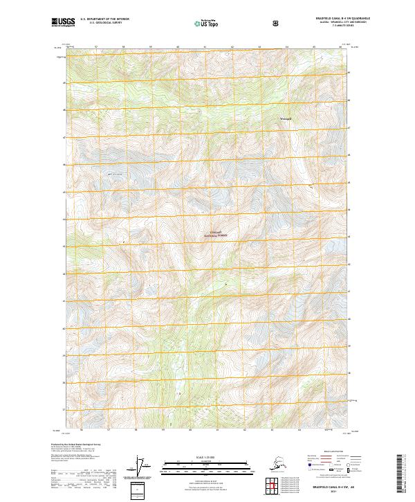 USGS Topographic Map – Bradfield Canal B-4 SW