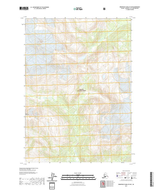 2021 Map of Bradfield Canal B-5 NE, 2021 Print
