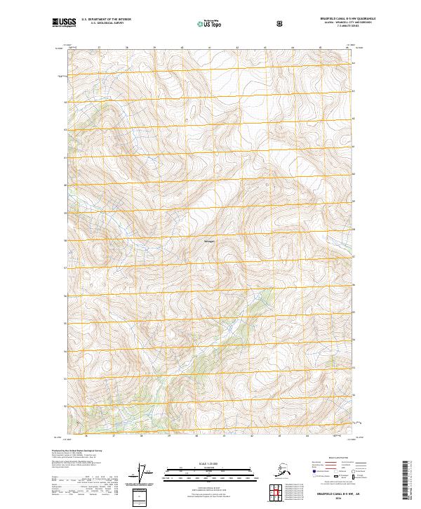 2024 Map of Bradfield Canal B-5 NW, 2024 Print